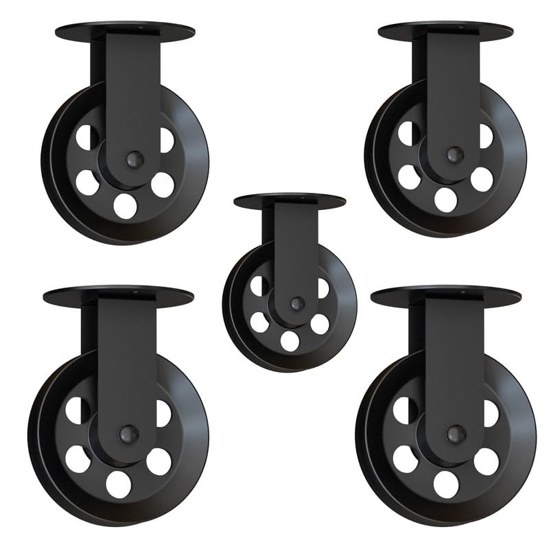 shade kitchen light black 5-wheel black metal lighting pulley, large industrial cable pulley system, spider light routing accessory