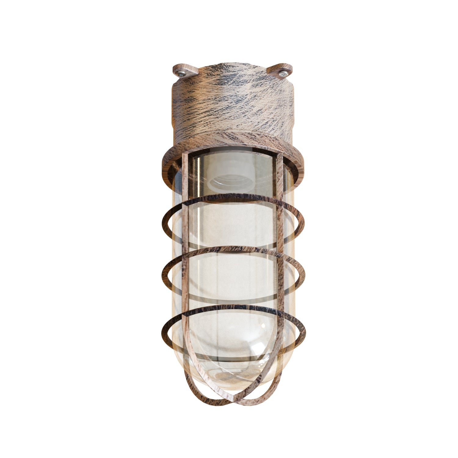 Brushed Copper vintage bulk head light