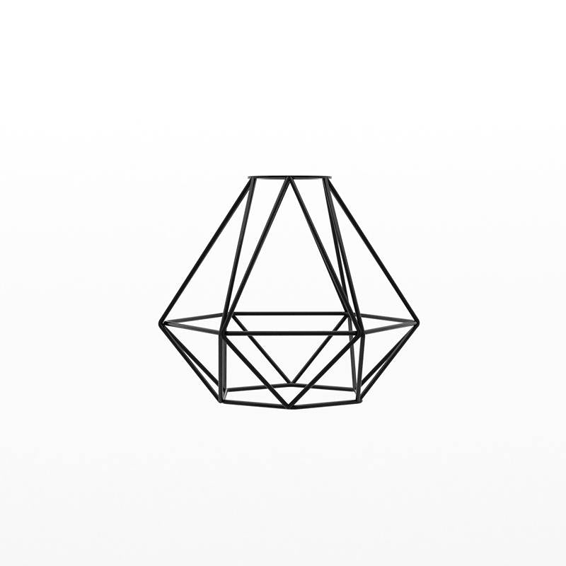 Modern Geometric diamond metal Wire lamp shade