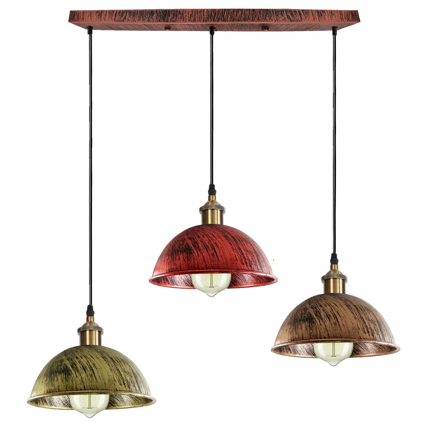 3Head Dome Ceiling Pendant Lamp Shade Light