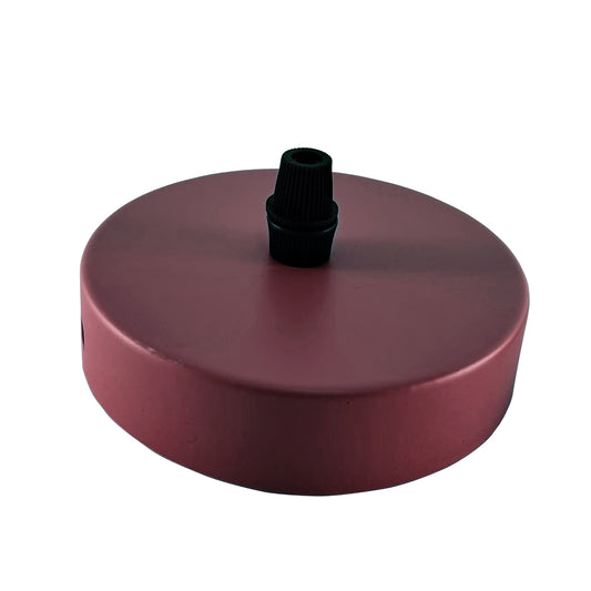 LEDSone industrial vintage 100mm ceiling rose side fitting burgandy~3645 - LEDSone UK Ltd