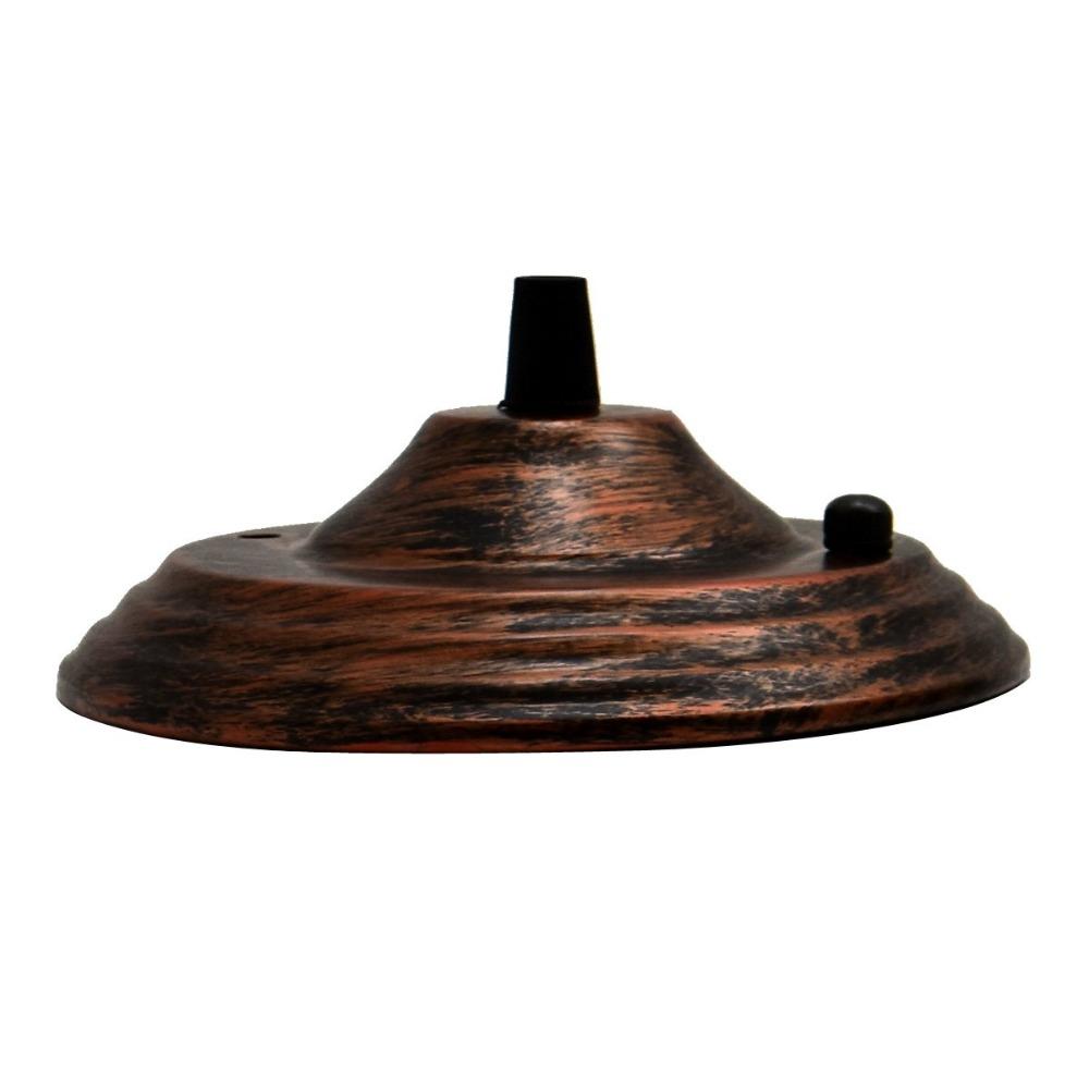 140mm Single Outlet Drop Metal Front Fitting Ceiling Rose~1452 - LEDSone UK Ltd