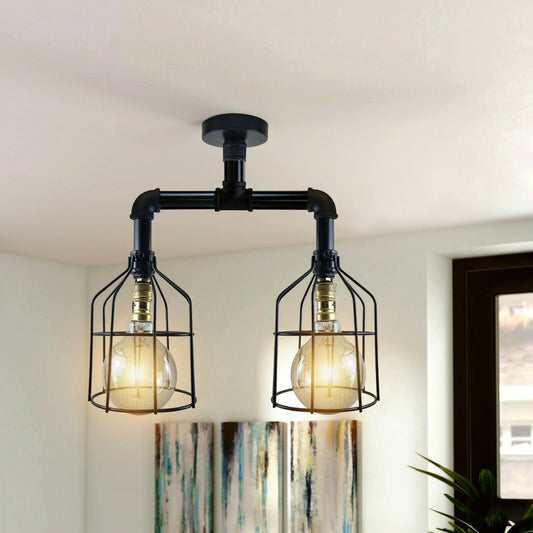 Industrial B22 Vintage Ceiling Light