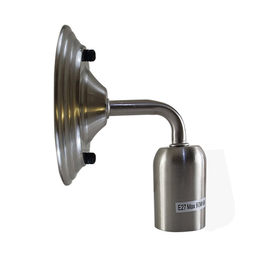 Industrial Vintage Retro Polished Sconce Satin Nickel Wall Light Lamp~3791 - LEDSone UK Ltd