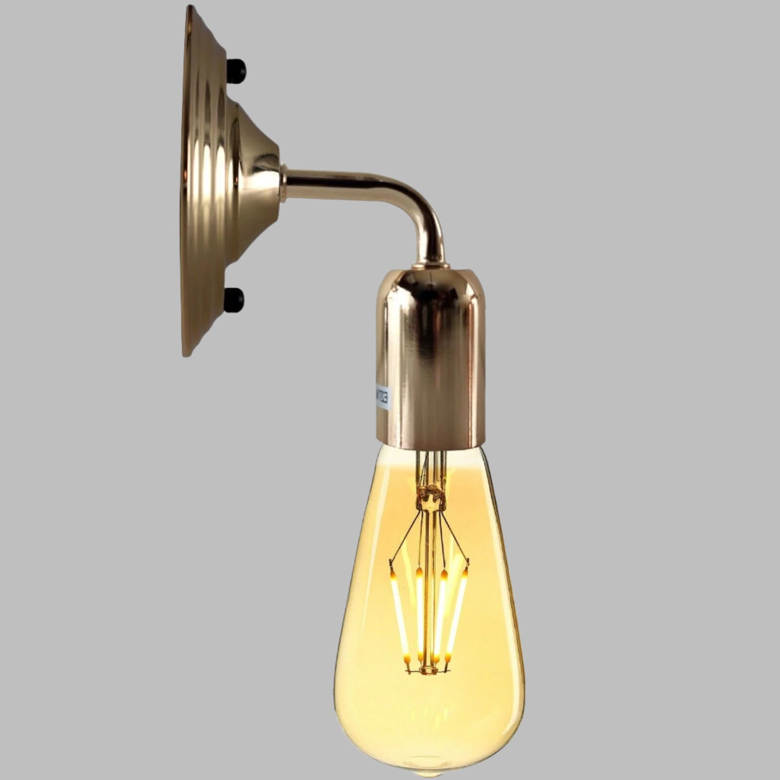 Industrial Vintage Retro Polished Sconce French Gold Wall Light Lamp~3787 - LEDSone UK Ltd