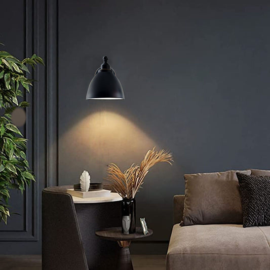 Modern Vintage Retro Industrial Swan Neck Metal Arm E27 Sconce Wall Mount Light Set Fixture for Living Room Dining Room Kitchen.