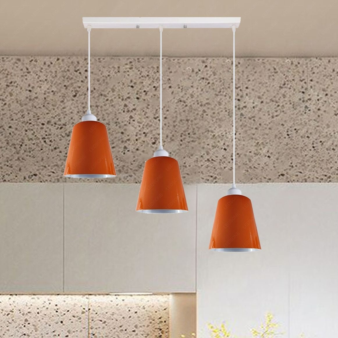Modern Teal Pendant Lighting orange