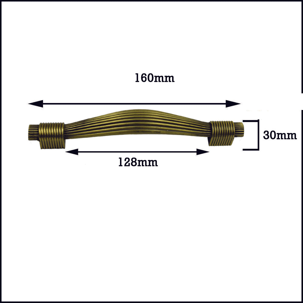 Antique Brass Cabinet Drawer Cupboard Pull Handles