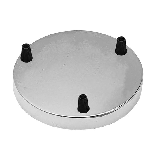 Multi-outlet ceiling rose 3-way outlet Chrome~2924 - LEDSone UK Ltd