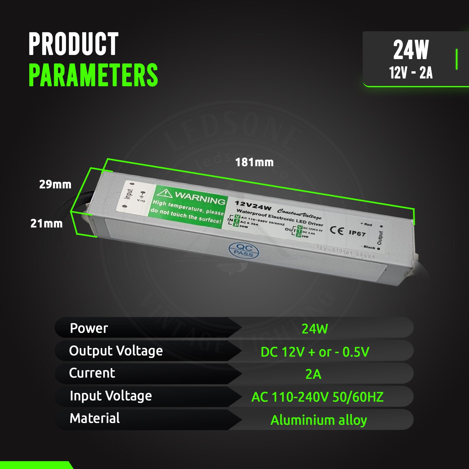 Transformer 12V DC LED Driver Power Supply