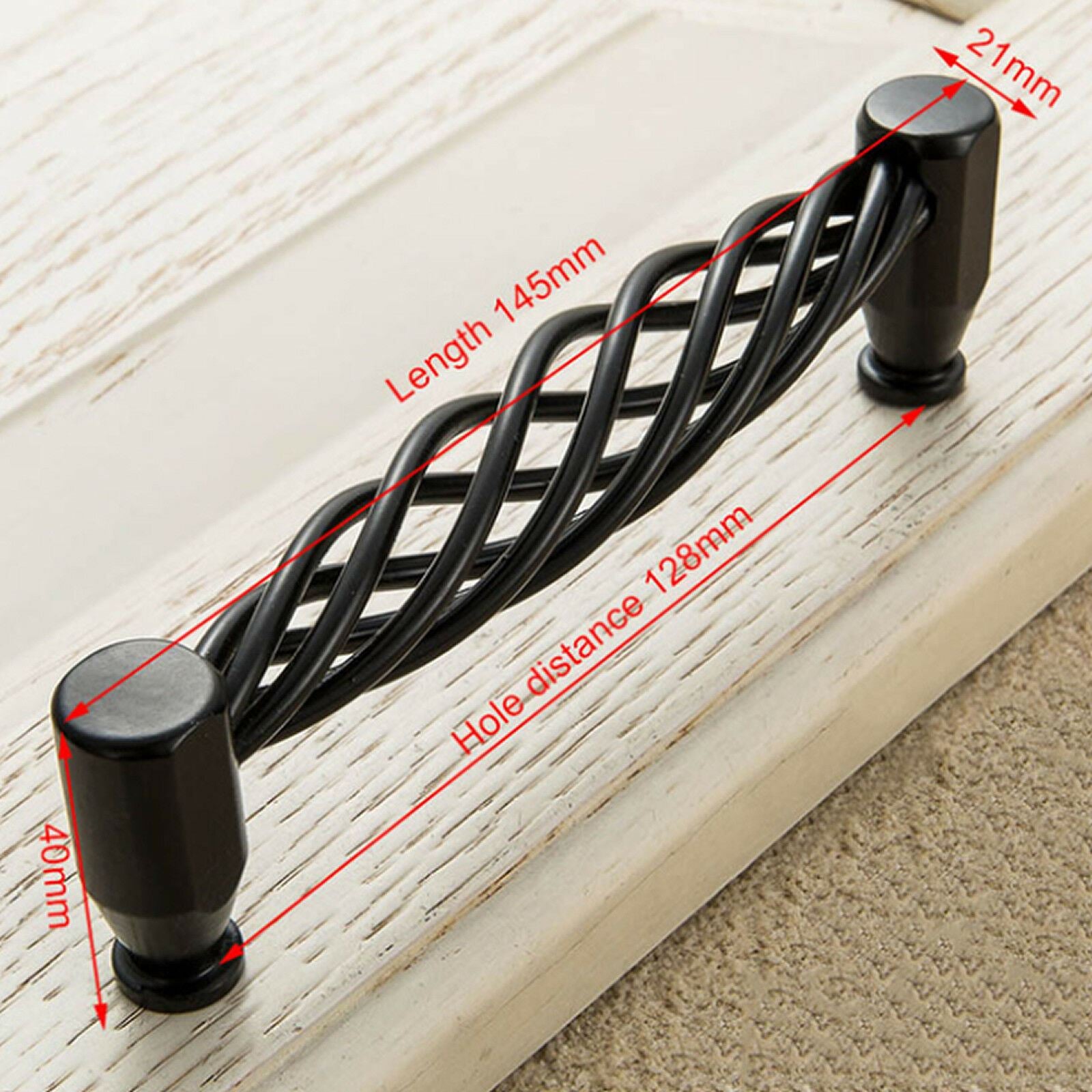 Kitchen Cabinet Door Handles Cupboard Drawer Black Handles Furniture