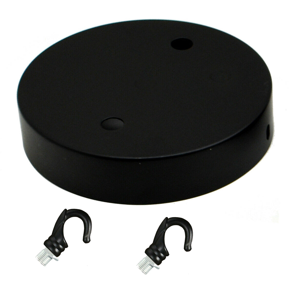 Black Ceiling Rose Hook Plate Light Fitting Chandelier~2385 - LEDSone UK Ltd