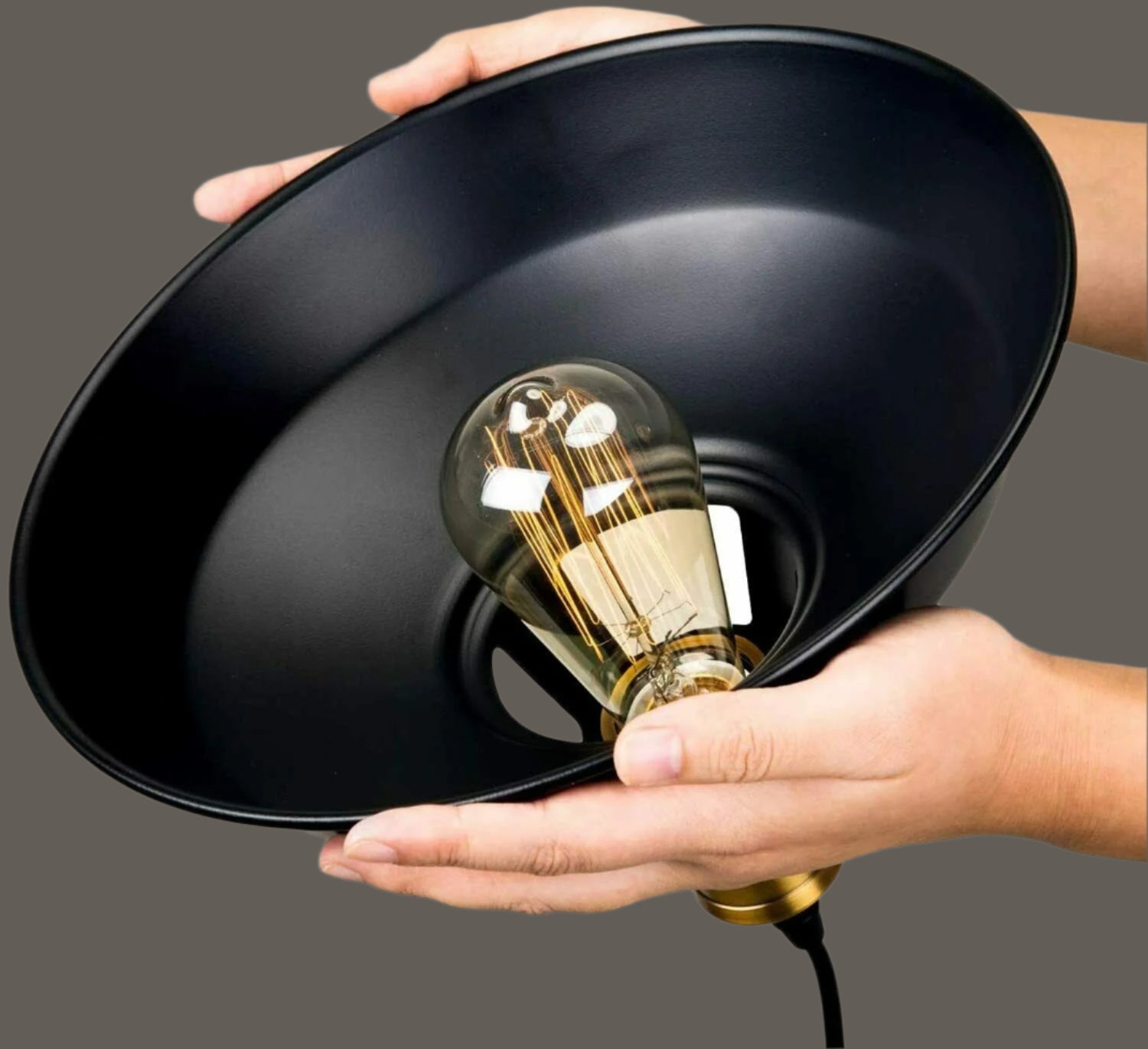 2 Pack Ceiling Pendant Metal Shades Retro Design Light Hanging Home Lounge Lighting~3580 - LEDSone UK Ltd