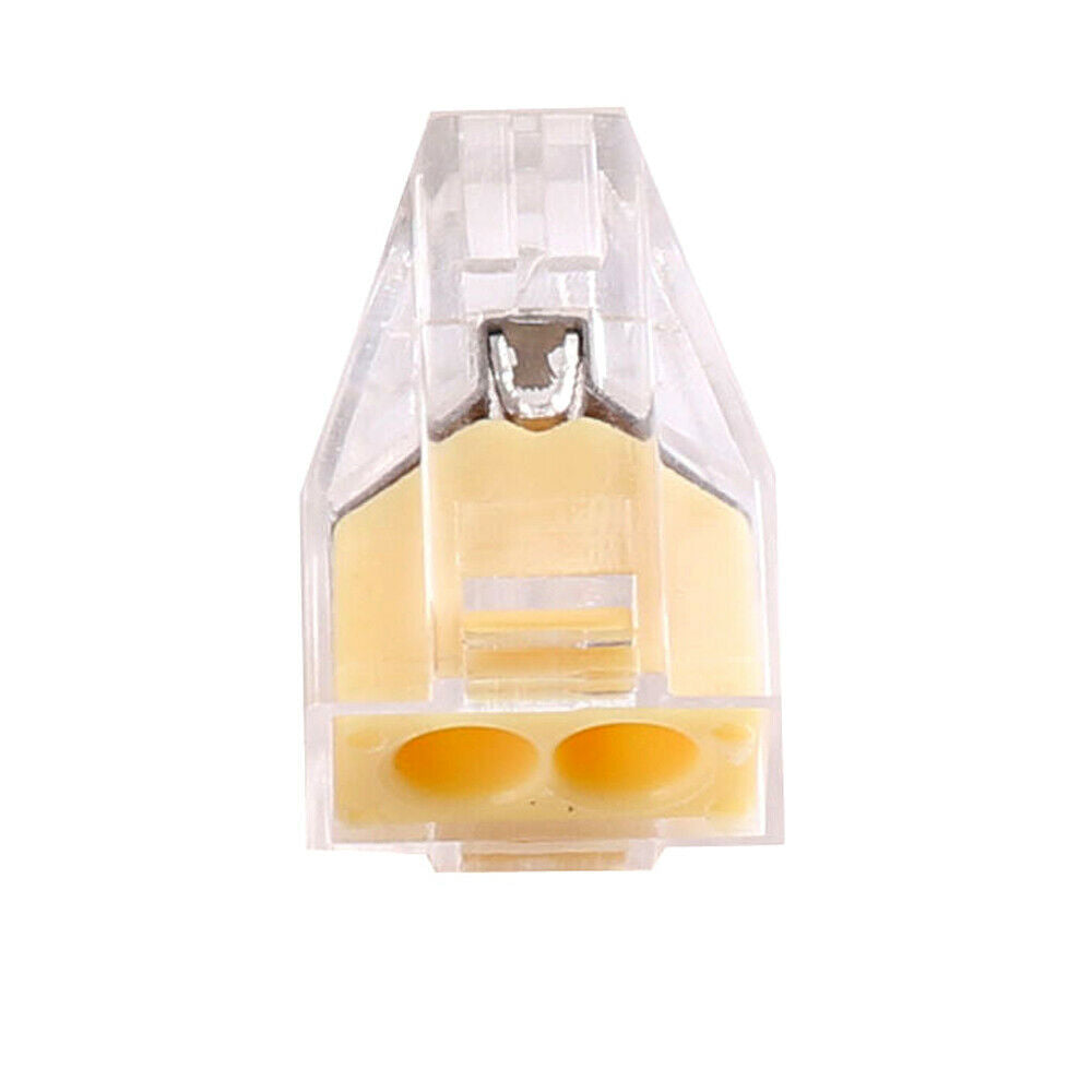 2 Way Connector Wire Pole Push Reusable Terminal Block Electric Cable~2041 - LEDSone UK Ltd
