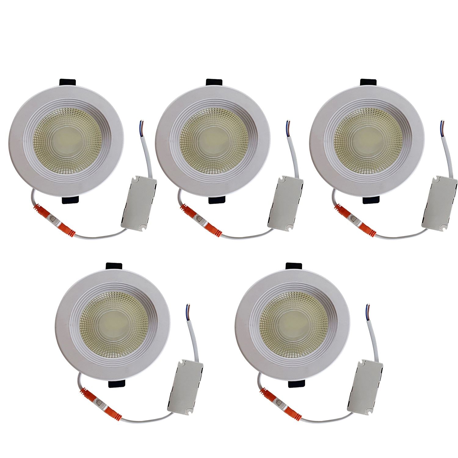 LED Round Recessed Indoor Ceiling Panel down Light Cool White For Hotel, Office, Library, Cellar~1311 - LEDSone UK Ltd