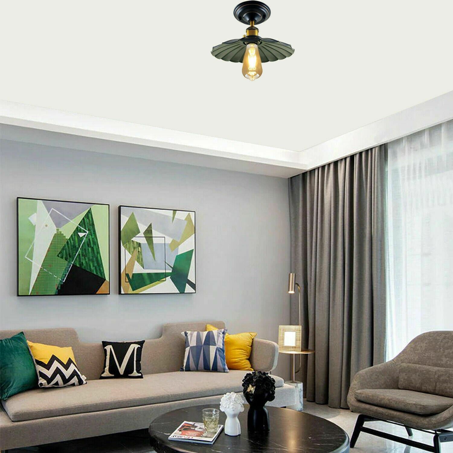 Modern Retro Light Shades Ceiling Metal Kitchen Lampshade Vintage Home Indoor Lighting
