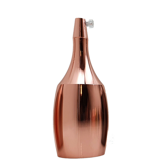 Vintage industriële roségouden lamphouder, antieke retro Edison ES E27-fitting ~ 2294
