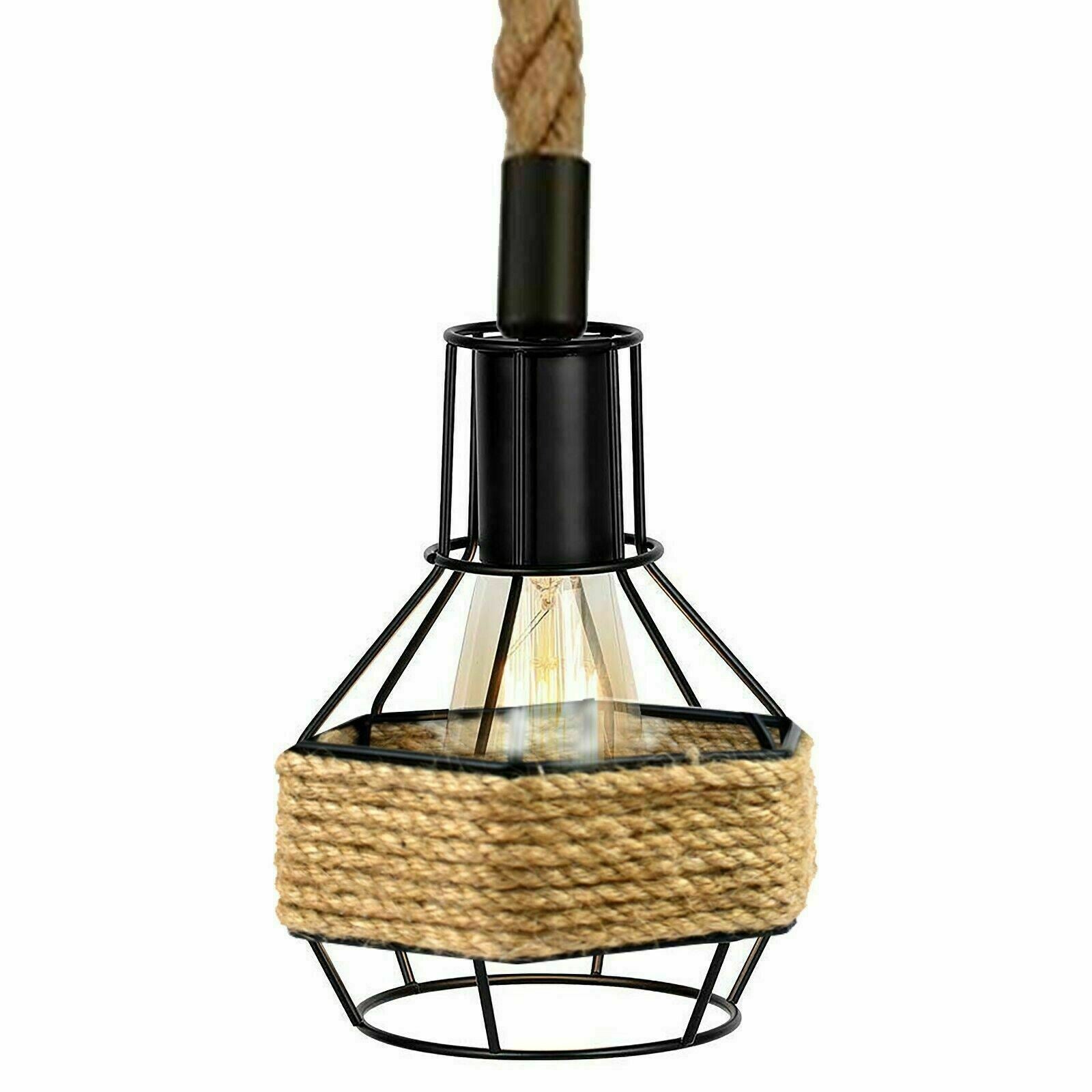 Retro Industrial Vintage Suspended Metal Shade Ceiling Pendant Light~1130 - LEDSone UK Ltd