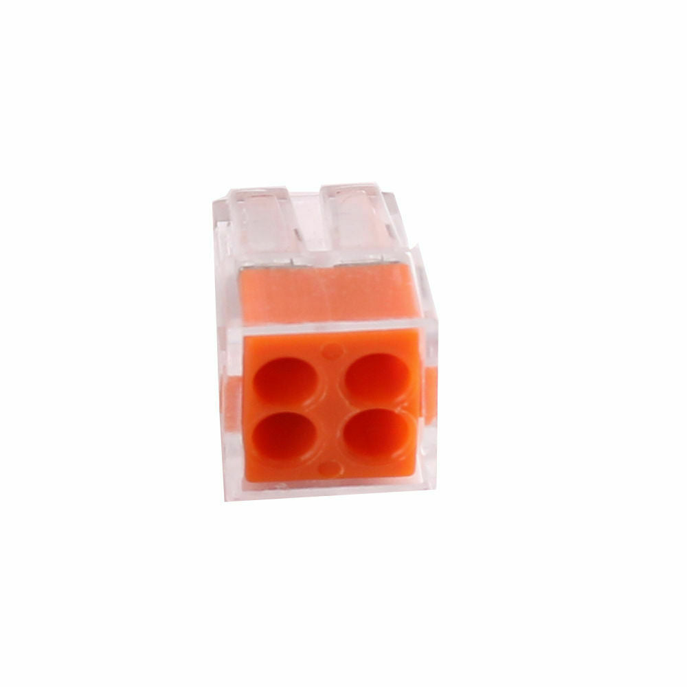 4 Way Connector Wire Pole Push Reusable Terminal Block Electric Cable~2040 - LEDSone UK Ltd