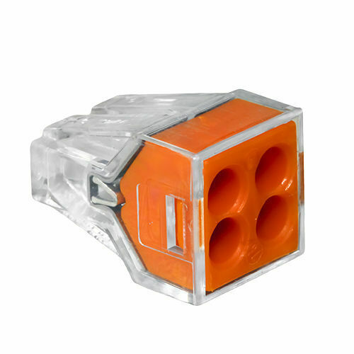 4 Way Connector Wire Pole Push Reusable Terminal Block Electric Cable~2040 - LEDSone UK Ltd