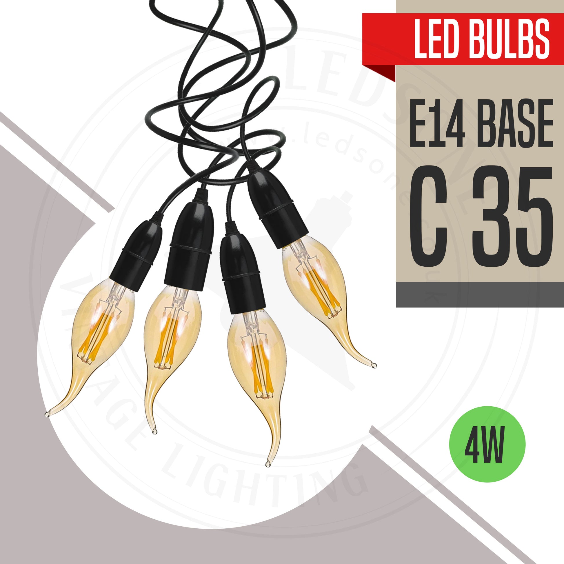 4w led candle bulb ses