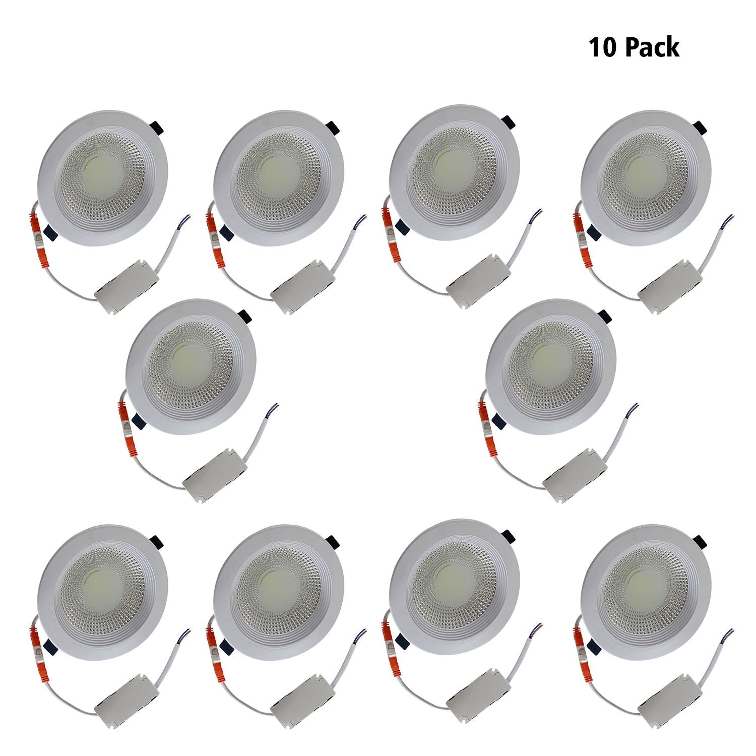 LED Round Recessed Indoor Ceiling Panel down Light Cool White For Hotel, Office, Library, Cellar~1311 - LEDSone UK Ltd