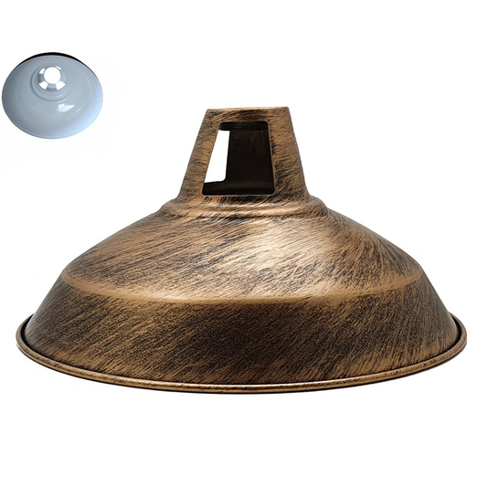 Metalen plafondlamp in vintage industriële loftstijl in kleur ~1072