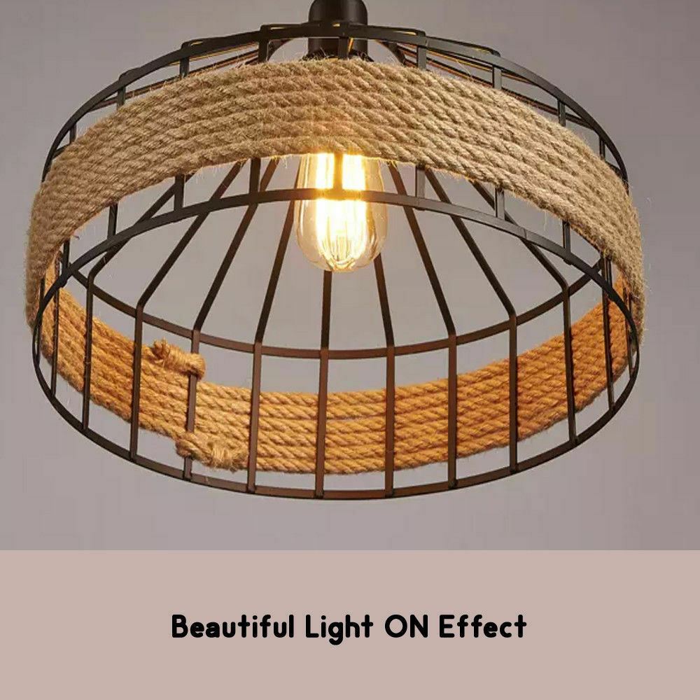 round metal shade pendant light