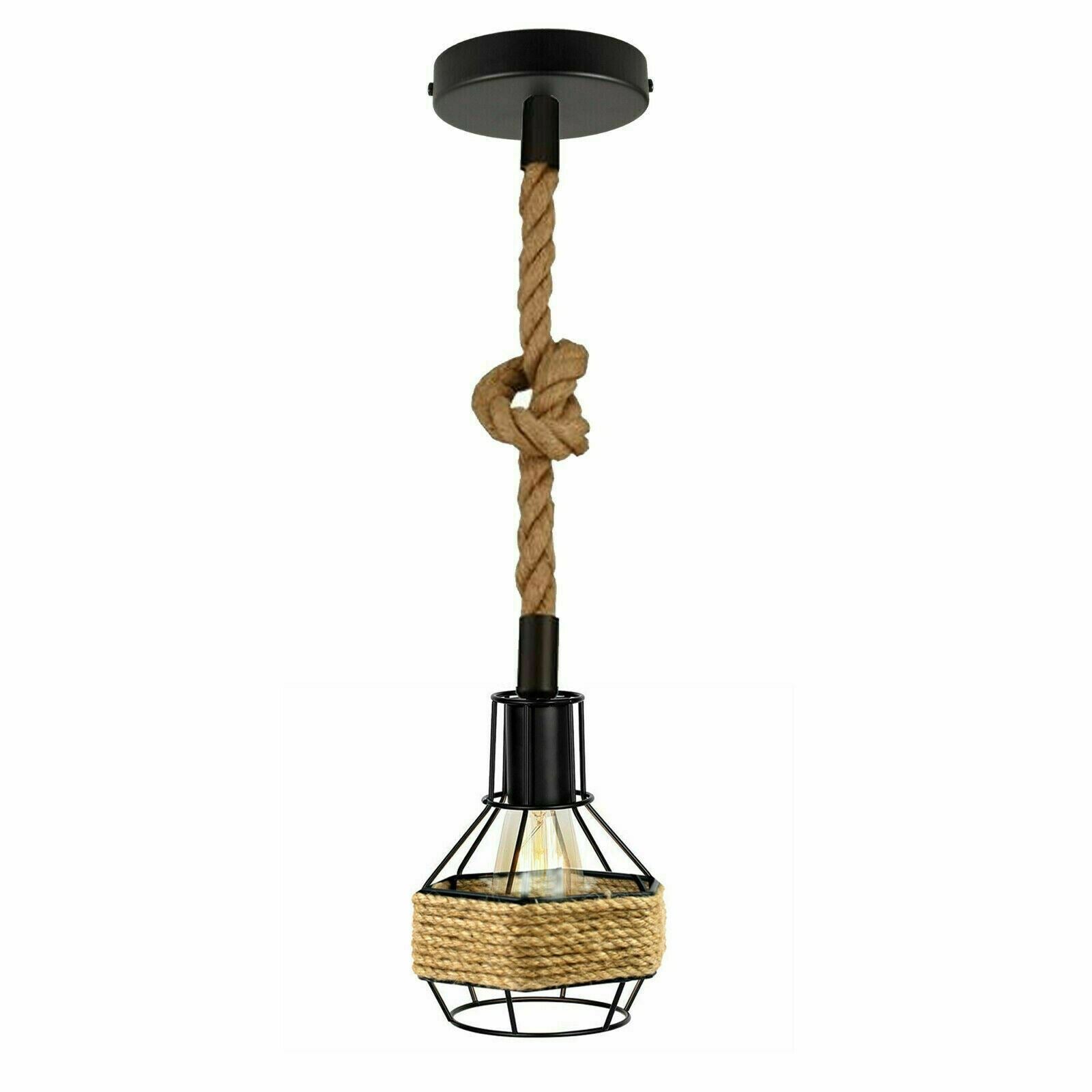 Retro Industrial Vintage Suspended Metal Shade Ceiling Pendant Light~1130 - LEDSone UK Ltd