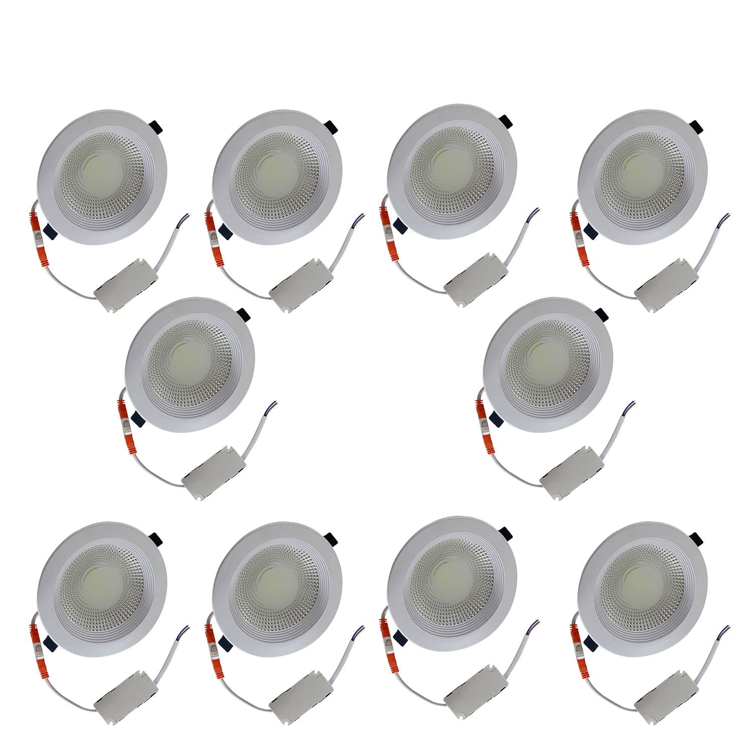 LED Round Recessed Indoor Ceiling Panel down Light Cool White For Hotel, Office, Library, Cellar~1311 - LEDSone UK Ltd