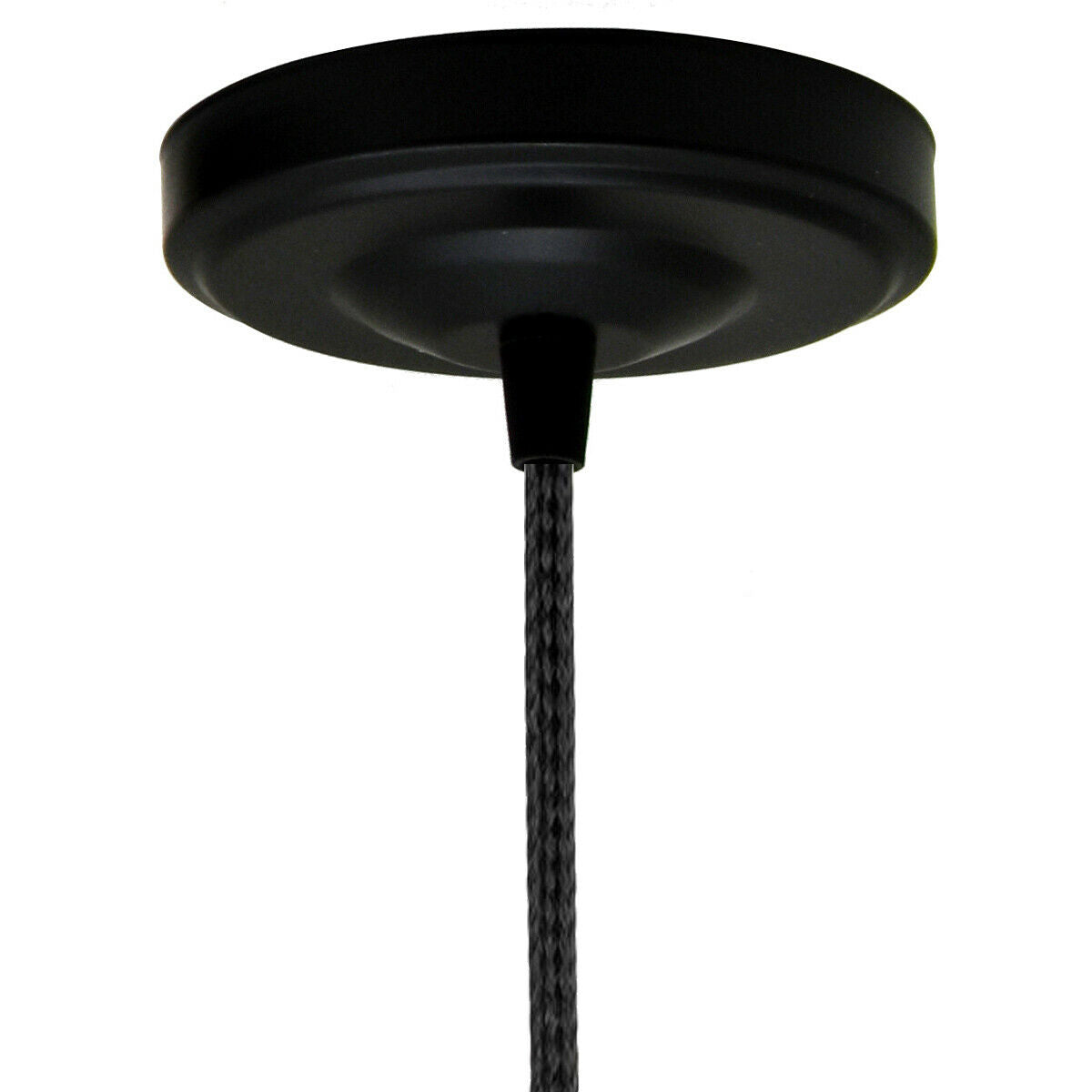 Black Colour Ceiling Rose 108mm Diameter Vintage Light Fitting~1471 - LEDSone UK Ltd