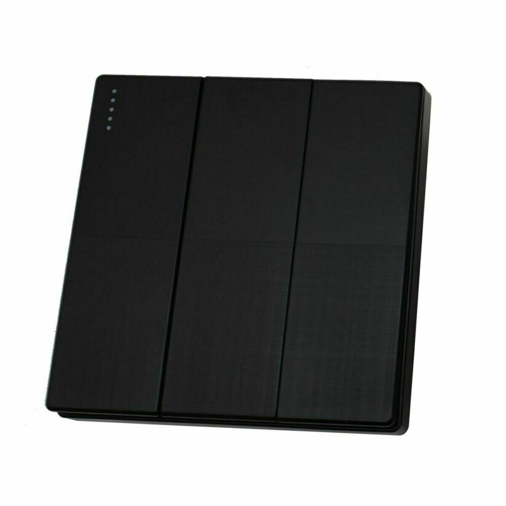 13A screwless black double sockets for kitchen