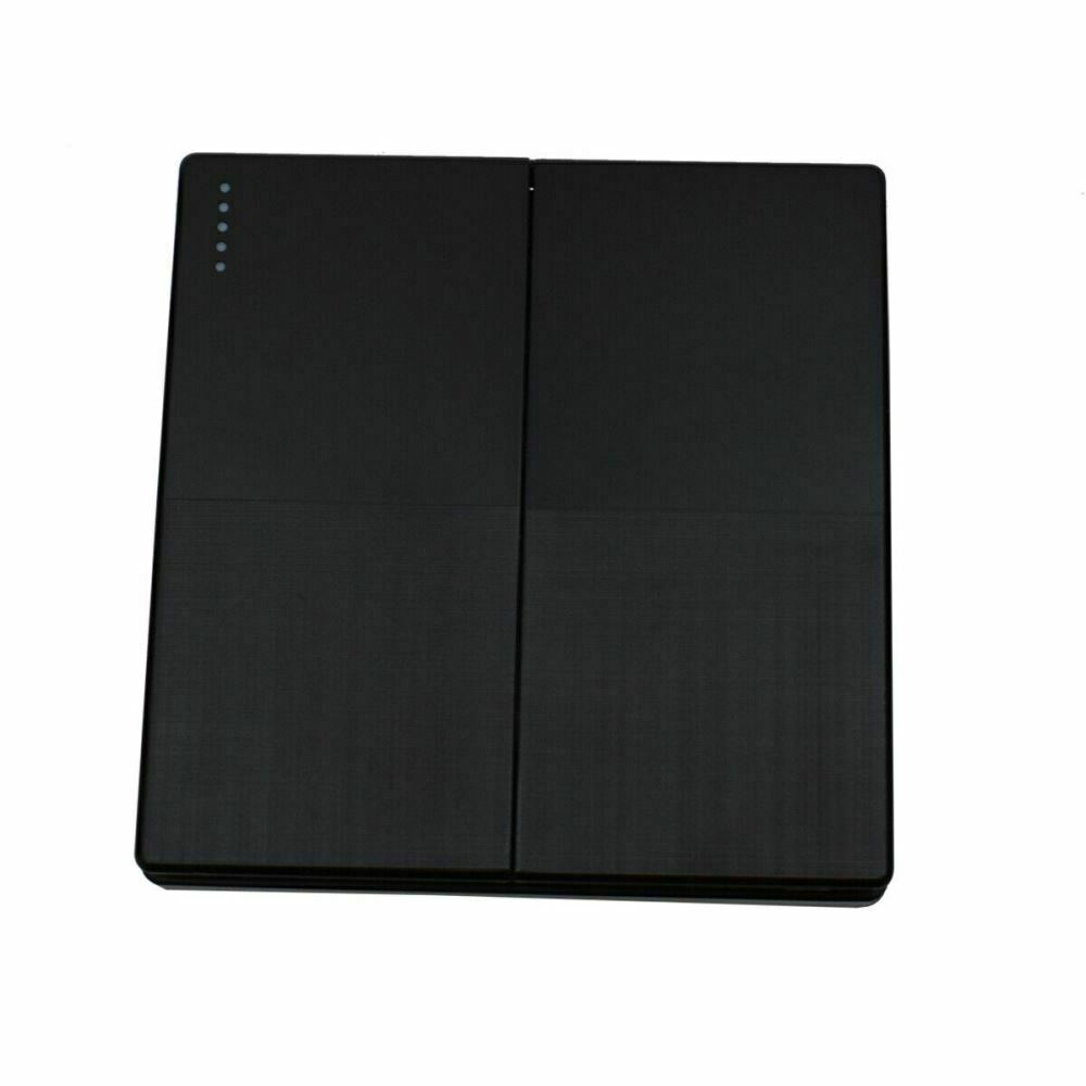 Cheap screwless black double sockets