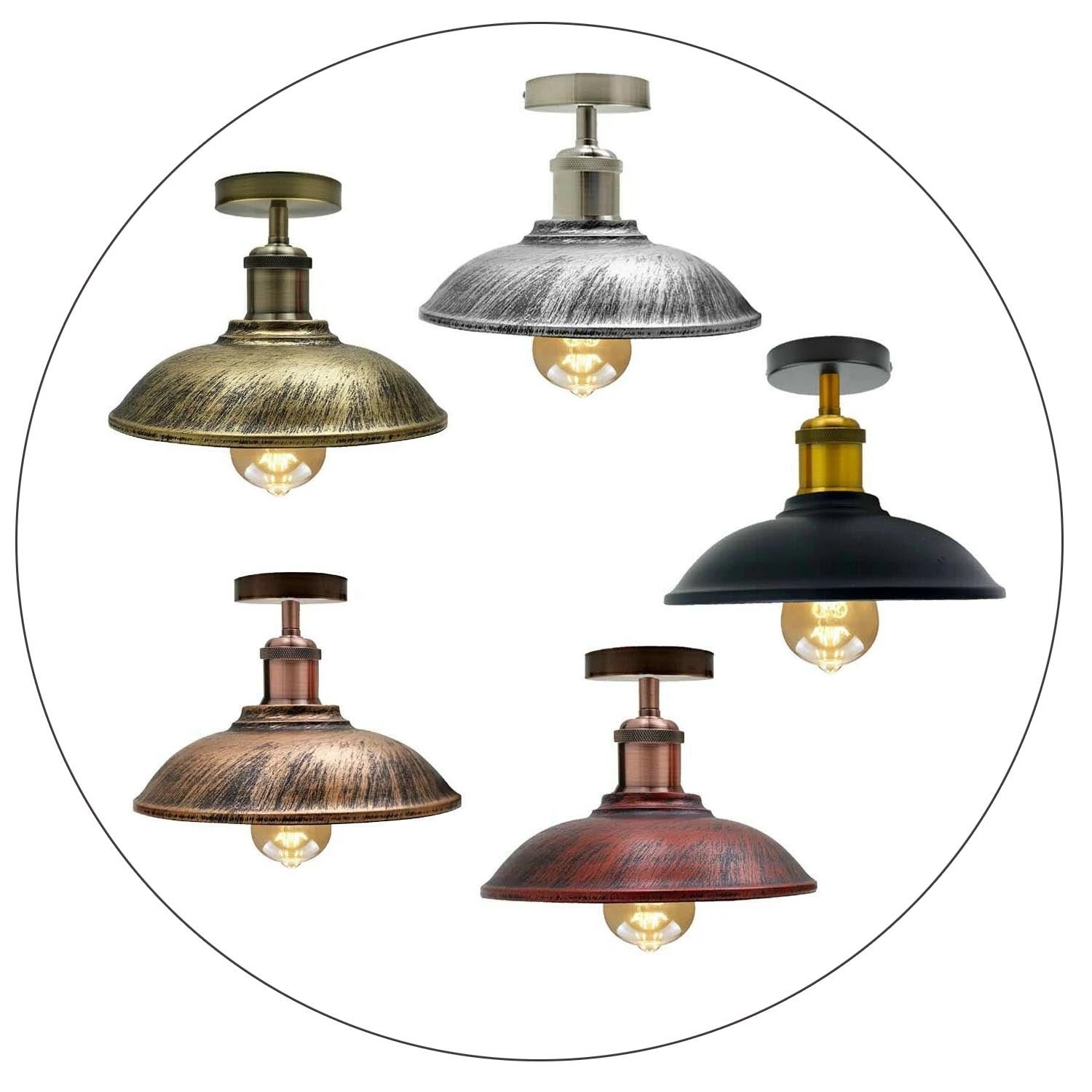 Vintage Industrial Metal Light Shades