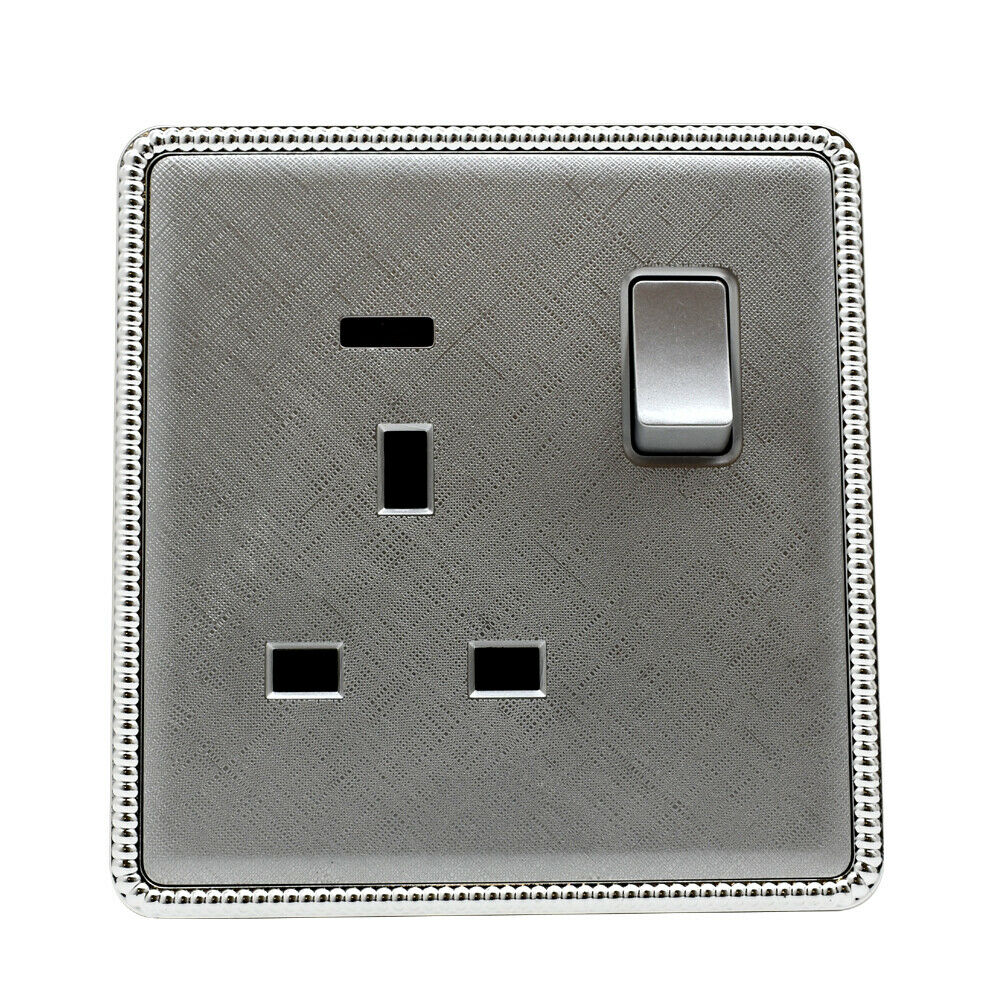 Brushed Chrome Screwless Light Switches & Socket~2454 - LEDSone UK Ltd