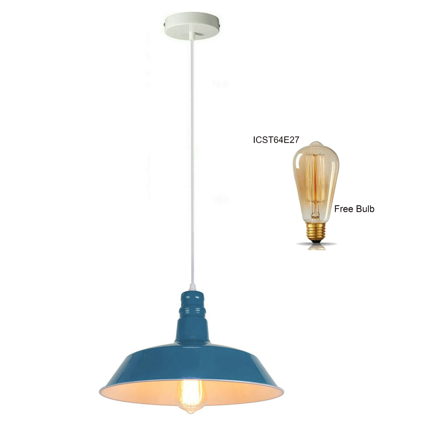 Metal Bowl Shade Pendant Light Chandelier Decorative Hanging Lamp Pendant Lighting Adjustable~1277 - LEDSone UK Ltd