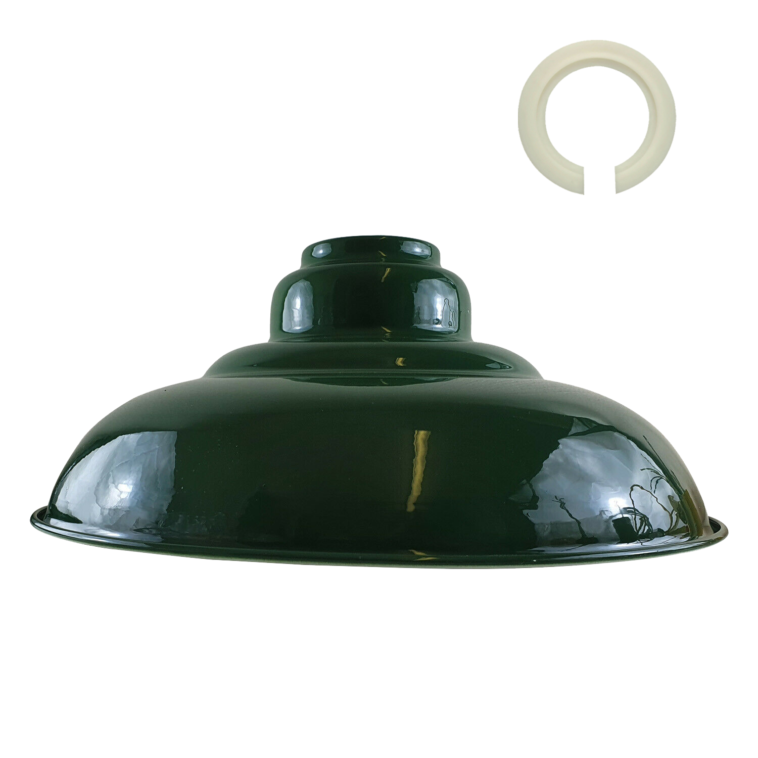 Green Colour Gloss Modern Metal Indoor Home Light Lampshade  LEDSone UK Ltd