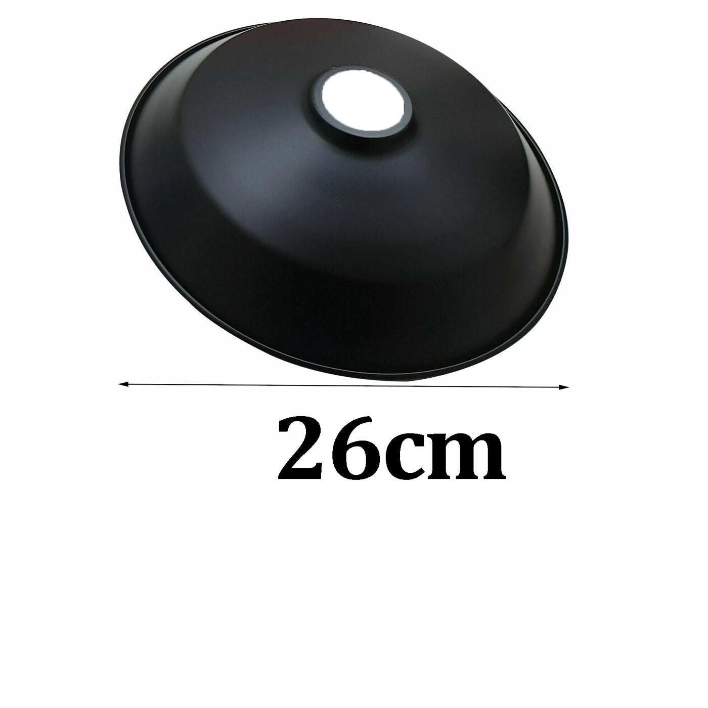 Black ceiling lamp shade - Size image