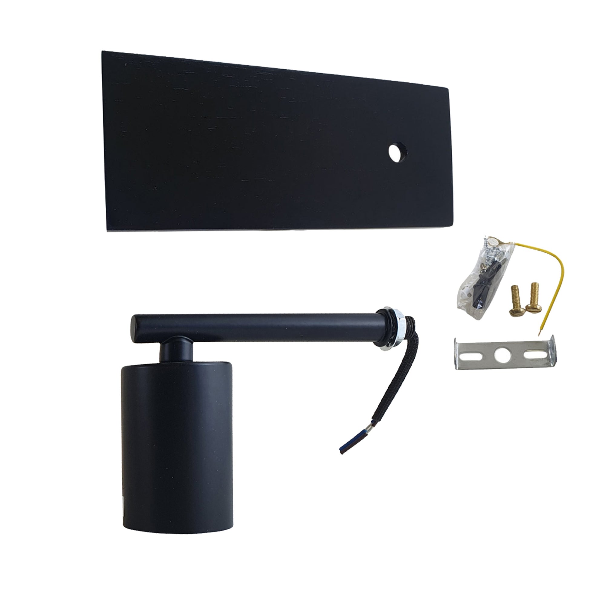 Wood base Wall Sconce E27 Screw Holder Industrial Lamp Retro Lights Black~1569 - LEDSone UK Ltd