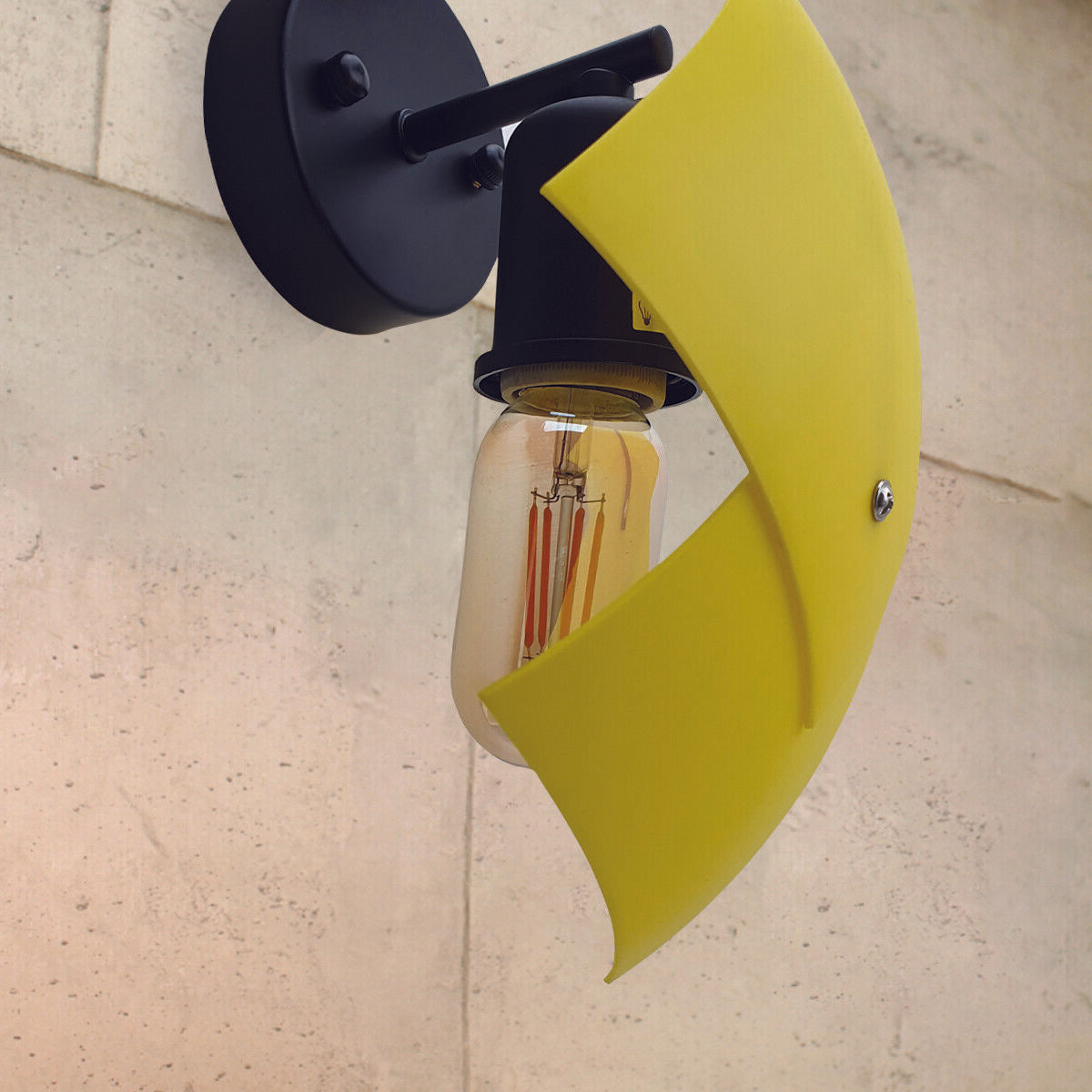 Modern Yellow Wall Light Indoor Sconce Lighting Lamp Fixture With LED Bulb~2562 - LEDSone UK Ltd
