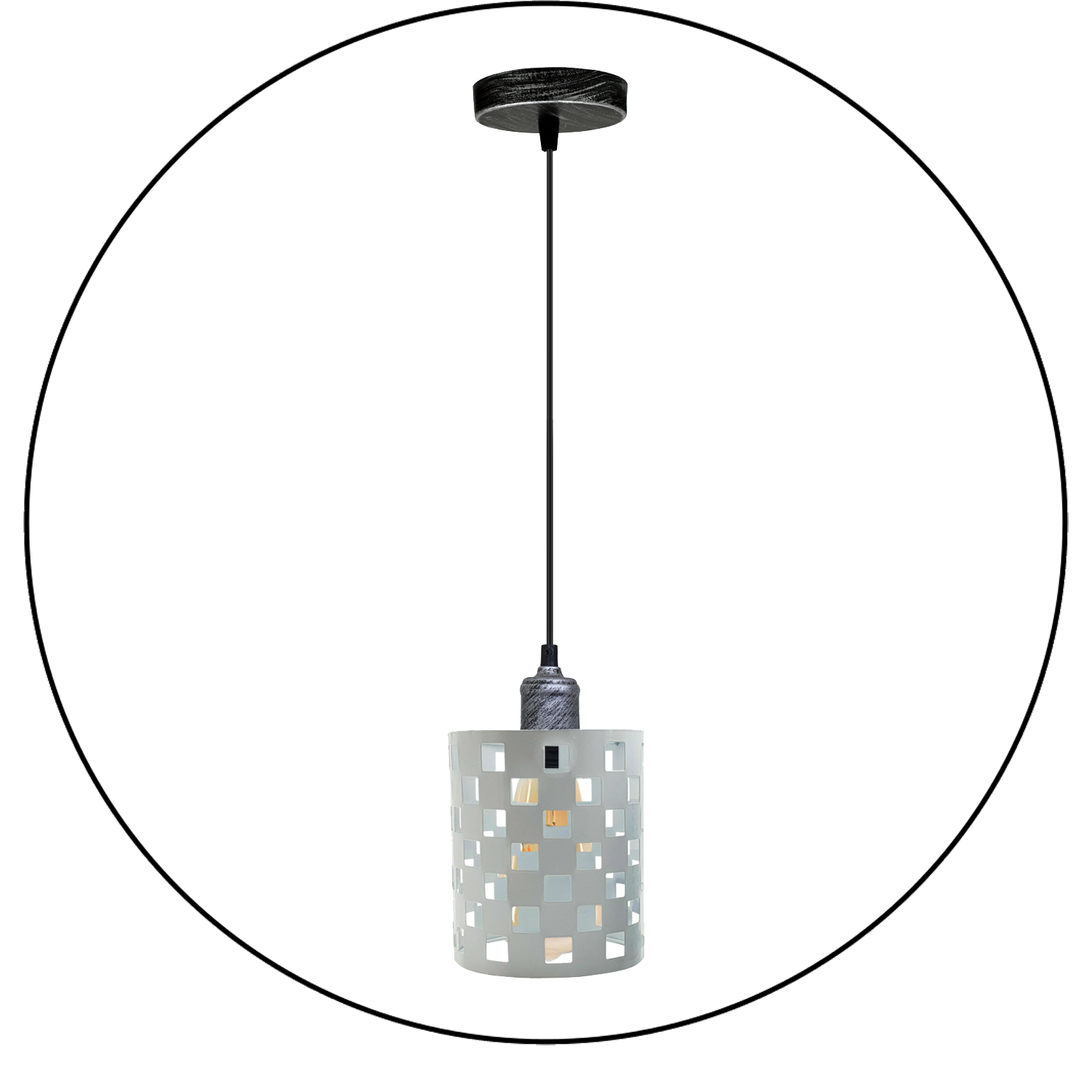 Vintage Industrial Metal Ceiling Pendant Pattern Shade Hanging Modern Retro Lighting Shade~3438 - LEDSone UK Ltd