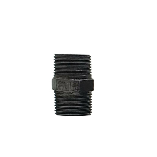 Iron Thread Hex Nipple Pipe lighting accessories~1838 - LEDSone UK Ltd
