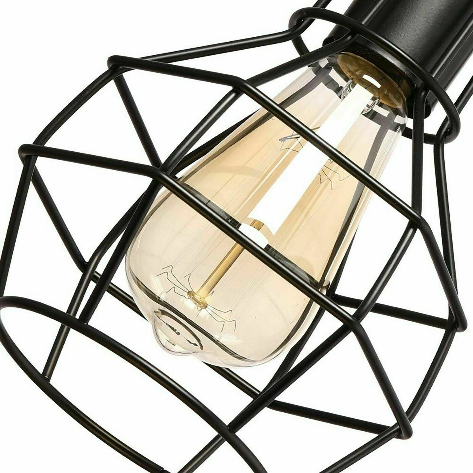 Retro Loft 3 Head Ceiling Light Shade Pendant Lamp With Bulbs~2563 - LEDSone UK Ltd