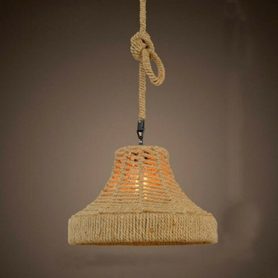 Industrial Hemp Metal Ceiling Lamp Edison E27 Loft Retro Style~2713 - LEDSone UK Ltd