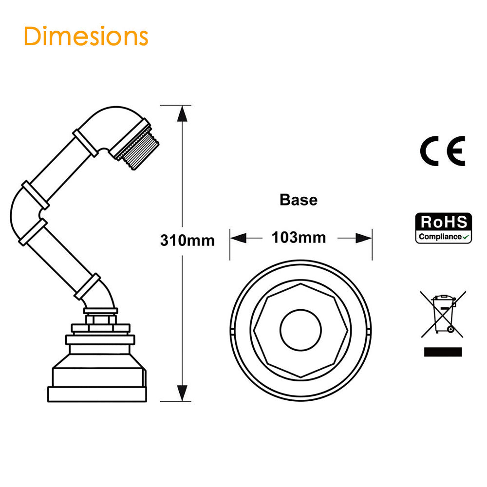 How To Fit Lamshade in Steampunk table light