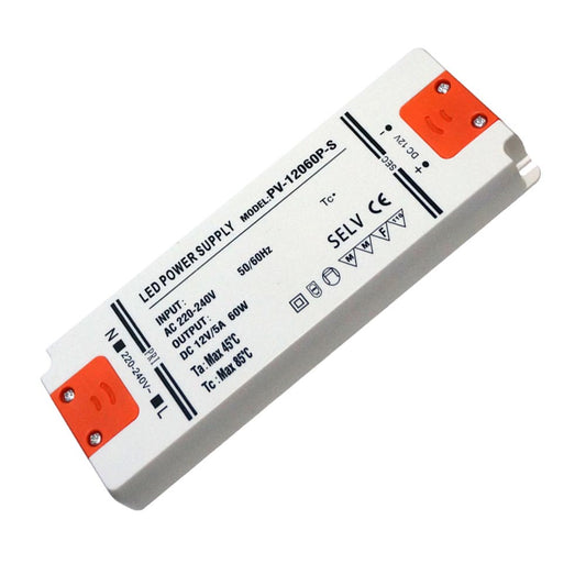 60W Ultra Thin LED Driver AC 230V to DC12V Power Supply Transformer - Shop for LED lights - Transformers - Lampshades - Holders | LEDSone UK