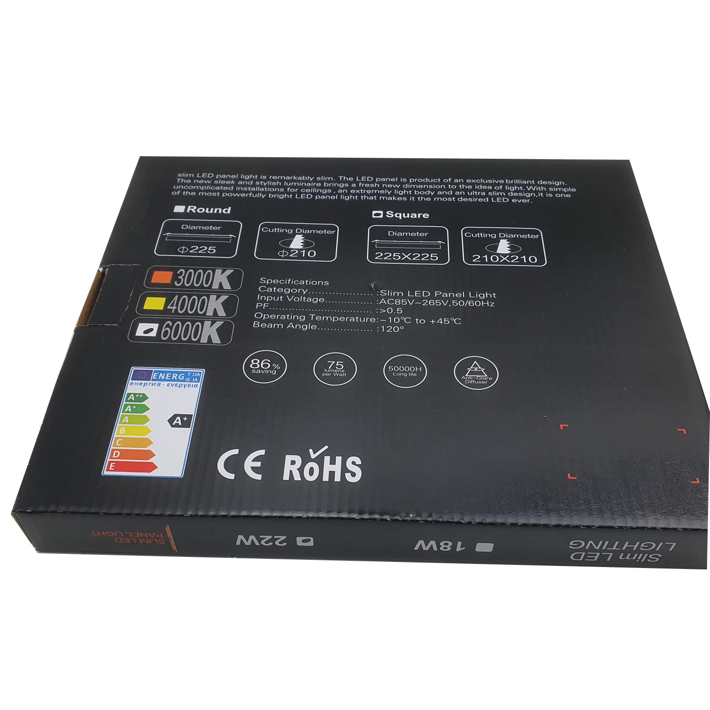 Ultra Thin LED 18 W 6000 K LED Panel Recessed Round Ceiling Spotlight Down Light~2528 - LEDSone UK Ltd