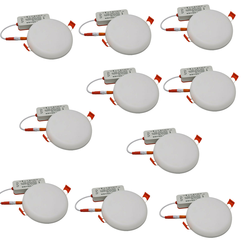 Ultra Thin LED 18 W 6000 K LED Panel Recessed Round Ceiling Spotlight Down Light~2528 - LEDSone UK Ltd