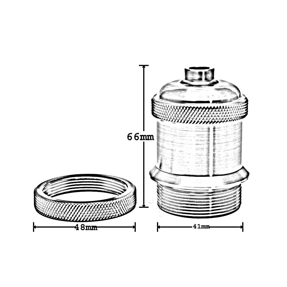 Antique Copper E27 Metal Lamp/Bulb Holder Ideal for Vintage Edison Filament Bulbs Antique metal~2935 - LEDSone UK Ltd