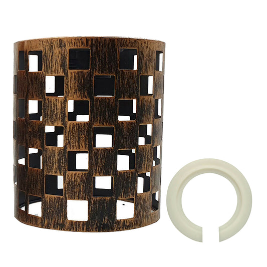 Metal Brushed copper Pattern Vintage Lamp Wire cage~2007 - LEDSone UK Ltd